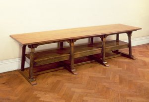 Mesa de vestíbulo (madera de caoba)